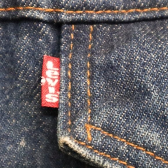 Vintage Levi's Sherpa Lined Denim Jean Trucker Jacket Coat Size 44R Made in USA - Picture 3 of 8